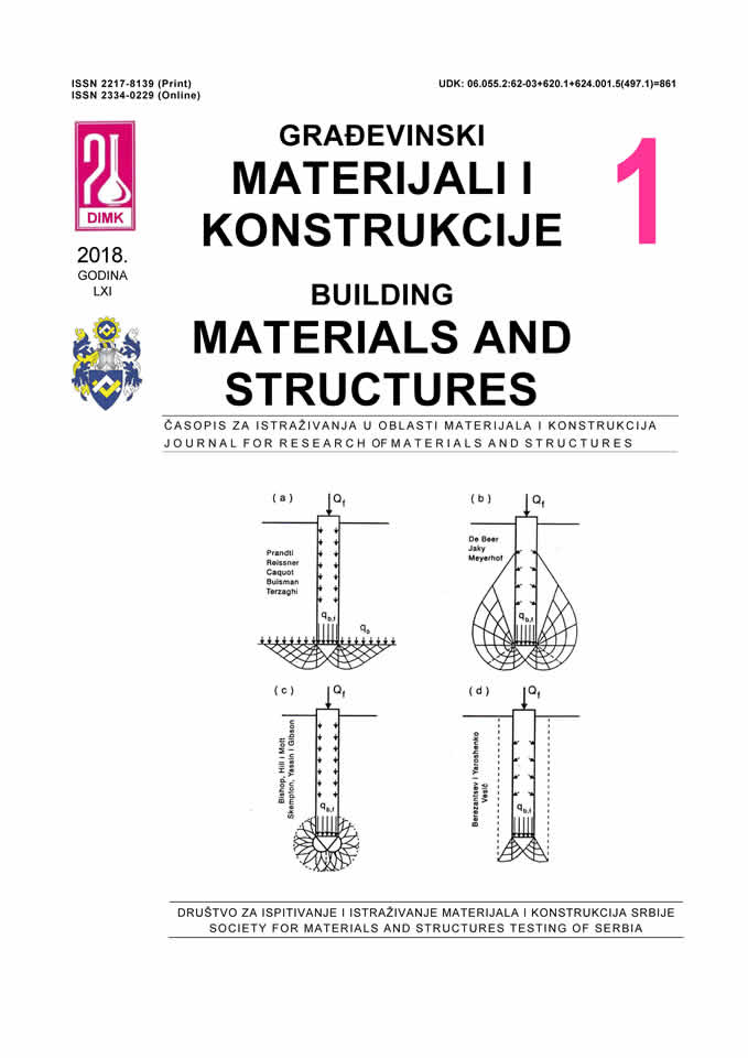 Часопис 'Грађевински материјали и конструкције'