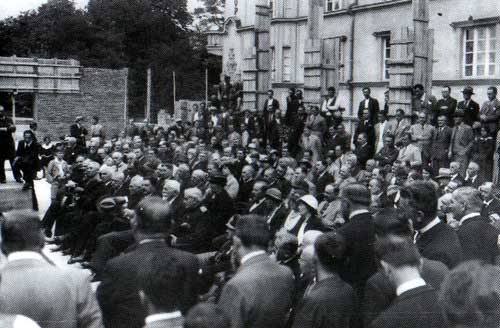 Свечаност приликом постављања камена темељца и почетка градње Дома ИТ Србије (1933. године)
